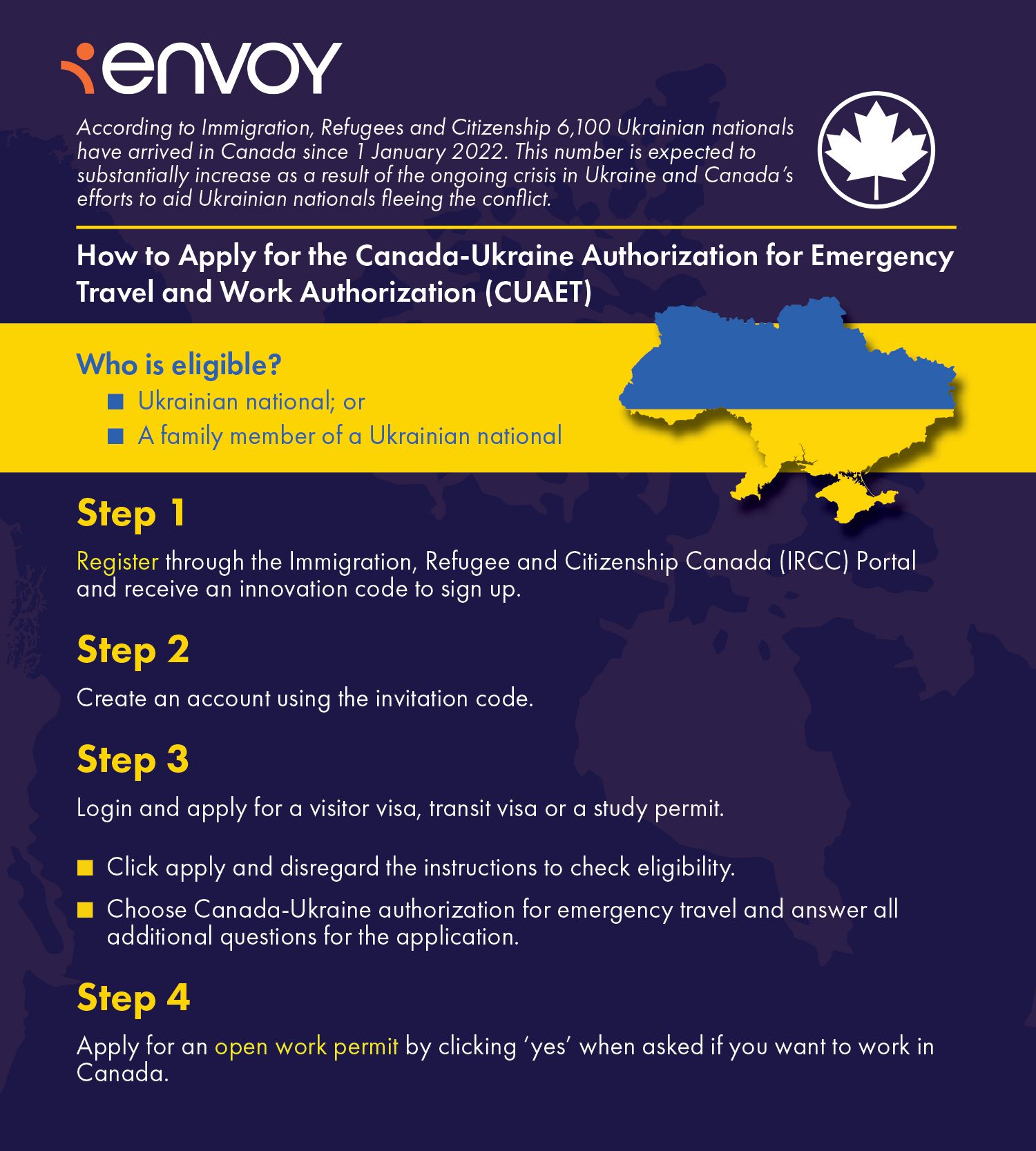 Canada-Ukraine: Authorization For Emergency Travel And Work Authorization -  General Immigration - Worldwide